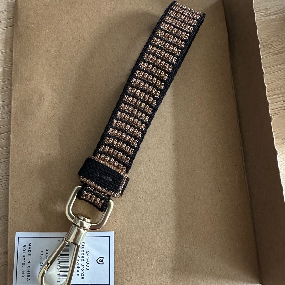 Black and Brown Keychain Strap